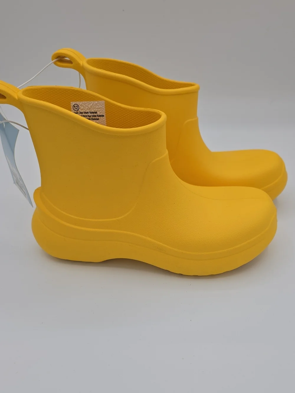 Cat & Jack Yellow Rubber Rain Boots Size 12